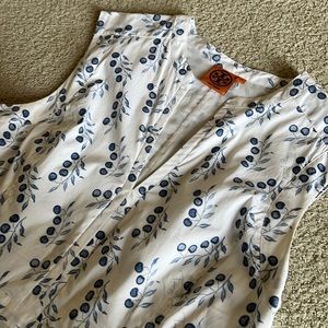 Tory Burch Patterned blue and white dress